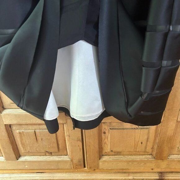 JS Collections Petite 10 Petite Black Lace Maxi Formal Dress - Flawed - Picture 11 of 16